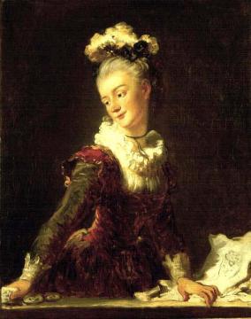 Jean-Honore Fragonard Portrait of Marie-Madeleine Guimard (1743-1816), French dancer oil painting image